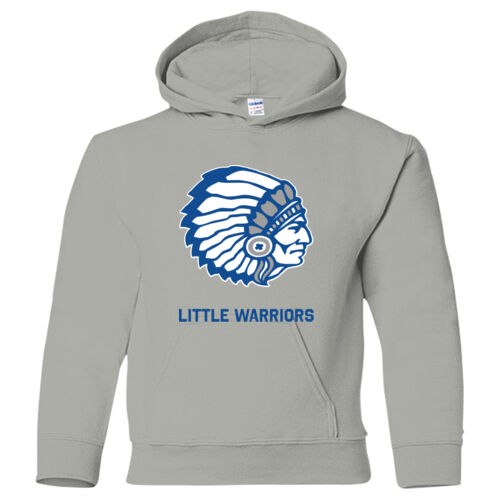 Heavy Blend Youth Hooded Sweatshirt w/ Back Name Option - Blue Thumbnail