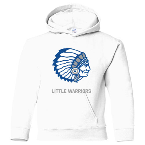 Heavy Blend Youth Hooded Sweatshirt w/ Back Name Option - Grey Thumbnail